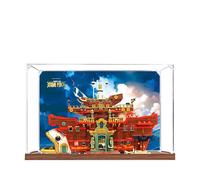 Vitrine en acrylique pour Lego 75640 Bharati Sea Restaurant - Boîte de présentation anti-poussière - Boîte transparente compatible avec Lego 75640 (coque uniquement, sans modèle) (fond 3 mm)