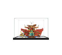 Vitrine en acrylique pour Lego 75640 Bharati Sea Restaurant Building Blocks, boîte de rangement, couvercle anti-poussière, transparent, vitrine pour 75640, sans modèle (miroir)
