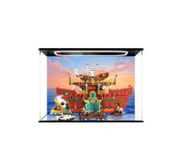 Vitrine en acrylique pour Lego 75640 Bharati Sea Restaurant Building Blocks, boîte de rangement, couvercle anti-poussière transparent, boîte de vitrine pour 75640, sans modèle (avec lampe)