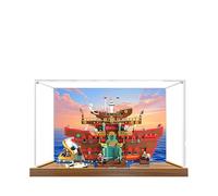 Vitrine en acrylique pour Lego 75640 Bharati Sea Restaurant Model, boîte de présentation anti-poussière de 3 mm, vitrine compatible avec Lego 75640 (modèle non inclus) (fond 3 mm)