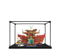 Vitrine en acrylique pour Lego 75640 Bharati Sea Restaurant Model, boîte de présentation anti-poussière de 3 mm, vitrine compatible avec Lego 75640 (modèle non inclus) (cadre en alliage B)