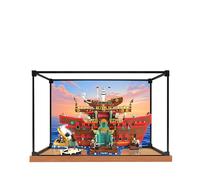 Vitrine en acrylique pour Lego 75640 Bharati Sea Restaurant Model, boîte de présentation anti-poussière de 3 mm, vitrine compatible avec Lego 75640 (modèle non inclus) (fond 3 mm A)
