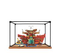 Vitrine en acrylique pour Lego 75640 Bharati Sea Restaurant Model, boîte de présentation anti-poussière de 3 mm, vitrine compatible avec Lego 75640 (modèle non inclus) (cadre en alliage A)