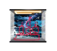 Vitrine en acrylique pour Lego 75646 - Boîte transparente anti-poussière - Seule vitrine compatible avec Lego 75646 (fond + plafonnier)