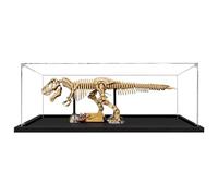 Vitrine en acrylique pour Lego 76968 - Dinosaure fossile Tyrannosaure Rex - Boîte de rangement transparente - Compatible avec 76968 (boîte uniquement) - Base noire de 2 mm