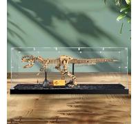 Vitrine en acrylique pour Lego 76968 Tyrannosaurus Rex Dinosaure Fossile - Boîte de rangement transparente - Compatible avec 76968 (boîte uniquement) (transparent)