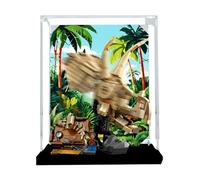 Vitrine en acrylique pour Lego 76969 - Modèle fossiles de dinosaures - 3 mm - Étanche à la poussière - Vitrine compatible avec Lego 76969 (modèle non inclus) (fond 3 mm B)