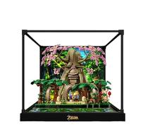 Vitrine en acrylique pour Lego 77092 The Legend of Zelda Deku Tree - 3 mm - Étanche à la poussière - Vitrine compatible avec Lego 77092 (modèle non inclus) (fond 3 mm)