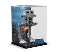 Vitrine en acrylique pour Lego at-ST Walker 75417, vitrine en acrylique transparent avec fond transparent, vitrine résistante à la poussière, compatible avec les briques de construction Lego modèle