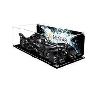 Vitrine en acrylique pour Lego DC Batman 1989 Batmobile 76139, vitrine, modèle de protection et de décoration avec rangement anti-poussière (fond C)