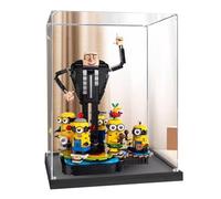 Vitrine en acrylique pour Lego Gru et le petit homme jaune 75582, boîte de présentation transparente anti-poussière compatible avec le kit Lego 75582 (modèle non inclus) (2 mm)