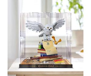 Vitrine en Acrylique pour Lego Potter Hedwig Owl 76391 Kit de Construction, vitrine Anti-poussière - Vitrine Uniquement(Boutique)