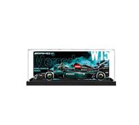 Vitrine en Acrylique pour Lego Speed Racing F-1 Série 77244 Merrcedes, Boîte de Rangement Transparente Anti-Poussière, Vitrine 3mm, Modèle Non Inclus (Black)