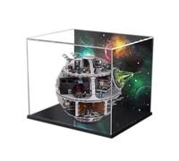 Vitrine en acrylique pour Lego Star Wars Death Star 75159 Station spatiale, vitrine, modèle de protection et de décoration avec rangement anti-poussière (fond A)