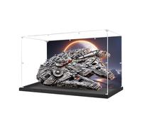 Vitrine en acrylique pour Lego Star Wars Millennium Falcon 75192 - Vitrine, modèle de protection et de décoration avec rangement anti-poussière (style B (88 x 39 x 58 cm)