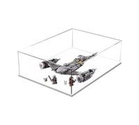 Vitrine en acrylique pour Lego Star Wars The Mandalorian's N-1 Starfighter 75325, boîte de présentation anti-poussière compatible Lego, modèle vitrine cadeau (Transparent A)