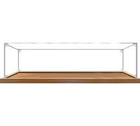 Vitrine en Acrylique pour LG 76444 Boutiques Magiques du Chemin de Traverse, Vitrine Étanche à la Poussière, Vitrine pour Collection Boîte de Rangement (Sans Modèle) 90 * 15 * 20cm Wood Base-3mm