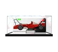 Vitrine en Acrylique pour modèle 11375 F2004 & Michael Schumacher, Compatible avec Lego, boîte de Rangement Transparente Anti-poussière (modèle Non Inclus) (Background Build + Mirror)