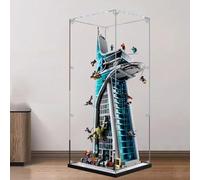 Vitrine en acrylique pour modèle architectural Lego 76269, boîte de présentation transparente anti-poussière compatible avec kit Lego 76269 (modèle non inclus) (miroirs 2 mm)
