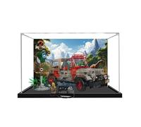 Vitrine en acrylique pour modèle de véhicule tout-terrain Lego 77984 - 3 mm - Étanche à la poussière - Compatible avec Lego 77984 (modèle non inclus) (fond A)