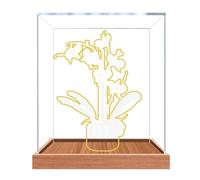 Vitrine en acrylique pour modèle Le-go 10311 Orchidée - Boîte de présentation anti-poussière (boîte de présentation uniquement) (StyleB 3 mm)
