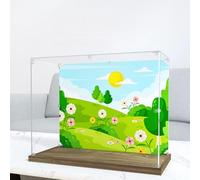 Vitrine en acrylique pour modèle Le-go 43245 Magic House - Boîte de présentation anti-poussière (boîte de présentation uniquement) (fond StyleB 3 mm)