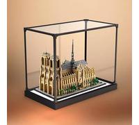 Vitrine en acrylique pour modèle Lego 21061 Notre Dame de Paris, vitrine de collection transparente et anti-poussière (boîte d'affichage uniquement) (modèle de revêtement arrière) (B)