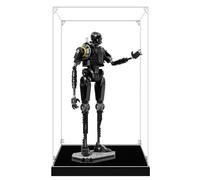 Vitrine en acrylique pour robot de sécurité Lego 75434 K-2SO, boîte de rangement, boîte transparente, boîte de présentation compatible avec 75434 (boîte uniquement) (2 mm transparent)