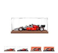 Vitrine en Acrylique pour Set de Construction de Course Le-GO 77259 - Boîte Transparente Anti-poussière (Vitrine Seule) - Compatible avec Le-GO 77259 (3mm Wood Tone)