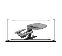 Vitrine en Acrylique pour Star Trek: U.S.S. Enterprise NCC-1701-D pour Lego 10356, boîte de Rangement Transparente Anti-poussière (modèle Non Inclus) (Mirror 2MM)