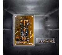 Vitrine en acrylique pour voiture de vitesse le-go 77251, mur et bureau, boîte transparente anti-poussière pour modèles de course de briques, 25 × 16 × 7 cm