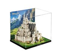 Vitrine en acrylique spécialement conçue pour Lego 11377 - Château de tour blanche - Boîte transparente anti-poussière - Seule vitrine compatible avec Lego 11377 (spray arrière A)