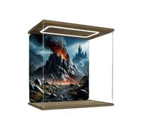 Vitrine en acrylique spécialement conçue pour Lego 11377 - Château de tour blanche - Boîte transparente anti-poussière - Seule vitrine compatible avec Lego 11377 (spray arrière C)