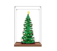 Vitrine en acrylique spécialement conçue pour Lego 40573 - Kit de construction créatif en forme de sapin de Noël - Boîte anti-poussière - Seulement une vitrine compatible avec Lego 40573 (3 mm + base