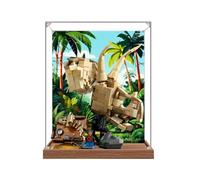 Vitrine en acrylique spécialement conçue pour Lego 76969 - Kit de construction en os de tricératops fossile de dinosaure - Boîte anti-poussière - Seulement vitrine, boîte de présentation compatible