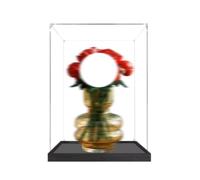 Vitrine en acrylique spécialement fabriquée pour Lego 10328 Bouquet de roses - Boîte transparente anti-poussière - Seule vitrine compatible avec Lego 10328 (base A de 2 mm)
