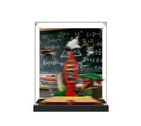 Vitrine en acrylique spécialement fabriquée pour Lego 21355 Knowledge is Power Building Set Boîte anti-poussière - Seule vitrine, boîte de présentation compatible avec Lego 21355 (spray arrière + base