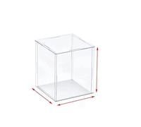 Vitrine en acrylique transparent - 75 tailles - Base blanche - Pour figurines, jouets et objets de collection - 20 cm de hauteur - 30 x 25 cm - Solution parfaite de protection et de vitrine