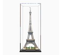 Vitrine en acrylique transparent CHIFENMS pour Lego 10307 Tour Eiffel - Boîte de rangement pour objets de collection - 3 mm