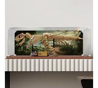 Vitrine en acrylique transparent, compatible avec Lego 76968 - Kit de fossiles de dinosaures - Anti-poussière, protège les objets de collection décoratifs et cadeaux (boîte uniquement) (peinture au