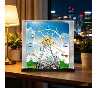 Vitrine en acrylique transparent pour lego 10247 modèle grande roue, boîte de présentation en plexiglas acrylique résistant à la poussière, protection UV, ensemble personnalisé 10247, étui de