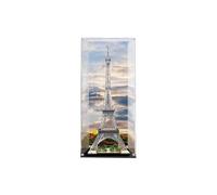 Vitrine en acrylique transparent pour Lego 10307 modèle Tour Eiffel - Étanche à la poussière - 60 x 60 x 154 cm (vitrine uniquement) (modèle avec dos de 3 mm)