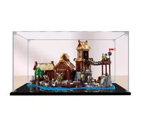 Vitrine en acrylique transparent pour Lego 21343 Villages Viking Village Boîte de rangement pour objets de collection Transparent 2 mm