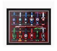 Vitrine en acrylique transparent pour Lego 71049 F1 Mini Racing - Étanche à la poussière - Vitrine de collection de modèles (modèle non inclus) (montage mural)