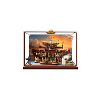 Vitrine en acrylique transparent pour Lego 75640 Bharati Sea Restaurant Building Blocks, boîte de rangement, couvercle anti-poussière pour 75640, boîte de présentation uniquement (arrière-plan)