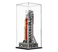 Vitrine en acrylique transparent pour Lego Icons 10341 NASA Artemis SLS Rocket - Modèle collector Vitrine de protection (boîte de présentation uniquement) Fond noir 2 mm