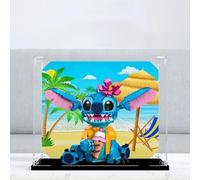 Vitrine en acrylique transparent pour modèle Lego 43249 Stitch - Boîte transparente - Boîte de rangement - Compatible avec le modèle 43249 (boîte de présentation uniquement) - Base noire