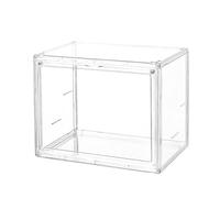 Vitrine en Acrylique Transparent, Vitrine Transparente pour Objets de Collection, Boîte de Présentation en Acrylique, Vitrine de Protection Anti-poussière Transparente pour(Pas de partitions-S)