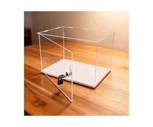 Vitrine en acrylique transparent, Vitrines acryliques à porte verrouillable for modèles de figurines d'action collectionner, plusieurs tailles(30x30x35cm(12x12x14in))