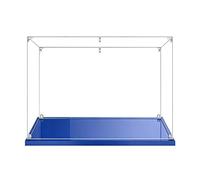Vitrine en Acrylique Transparente Anti - poussière 60x40x50cm, Base Bleue | MADEHAY Grande Boîte de présentatio pour Lego Model série.